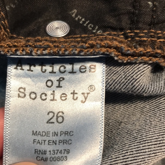 Articles of Society Raw Hem Skinny Jeans - Picture 4 of 9